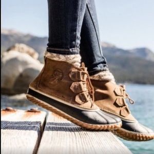 Sorel Out N About Plus Leather Duck Boots